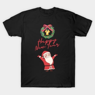 Merry Christmas With Santa Clous Happy New Year T-Shirt